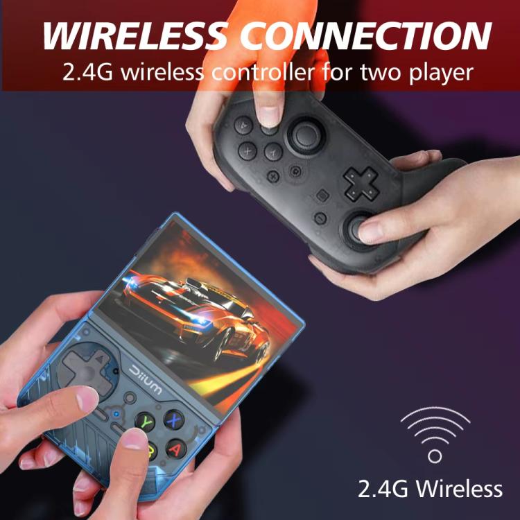 D008 3.5-Inch HD Retro Handheld Game Console With ARM Cortex-A7 800MHz, 1GB RAM & HDMI Output, 64G Whitte, 64G Clear Black, 64G Clear Blue, 128G White, 128G Clear Black, 128G Clear Blue