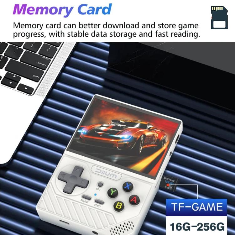D008 3.5-Inch HD Retro Handheld Game Console With ARM Cortex-A7 800MHz, 1GB RAM & HDMI Output, 64G Whitte, 64G Clear Black, 64G Clear Blue, 128G White, 128G Clear Black, 128G Clear Blue