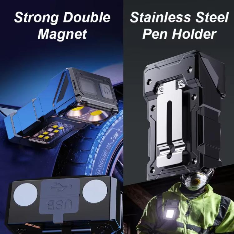 E-SMARTER DC08 Super Bright Floodlight Side Light Rechargeable Mini Flashlight