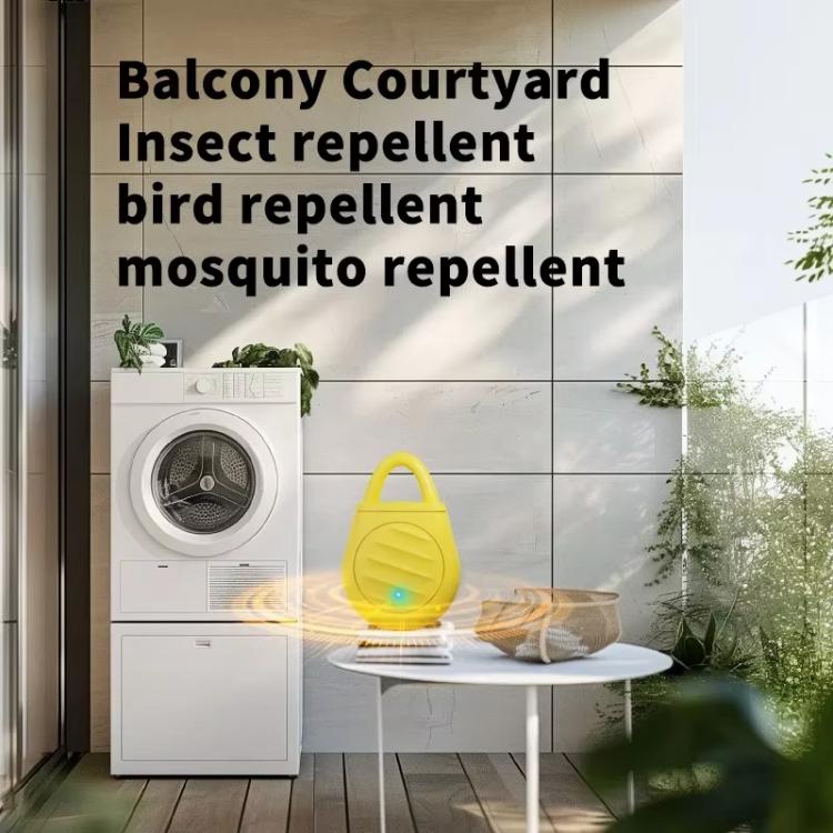 34Hz-70kHz 3 Modes Ultrasonic Bird Repeller Rechargeable Outdoor Animal Deterrent for Garden/Balcony