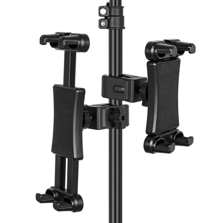 360-degree Rotation Tablet Phone Holder Adjustable Clamp Multifunctional Adapter Clip, Pole Clip