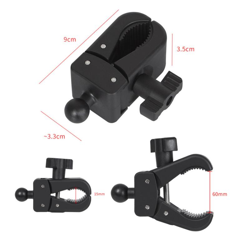 360-degree Rotation Tablet Phone Holder Adjustable Clamp Multifunctional Adapter Clip, Pole Clip