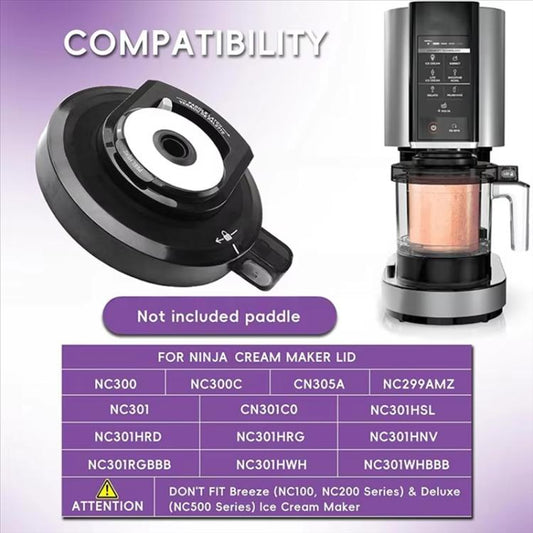 Couvercle de bol extérieur de rechange pour sorbetière Ninja NC299AMZ/NC301/NC300, couvercle de bol extérieur NC300