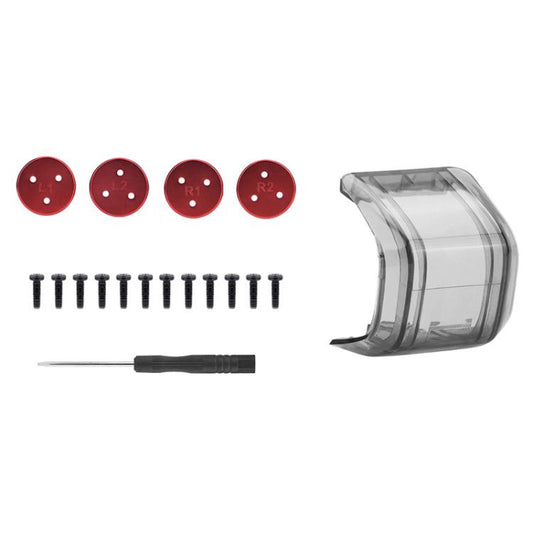 Pour les accessoires de protection anti-poussière de moteur BRDRC DJI Avata 2, couvercle de moteur, couvercle inférieur + couvercle d'objectif, couvercle inférieur + anneau de protection