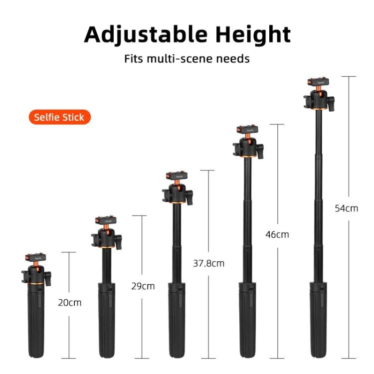 Flymile 20-54cm Magnetic Quick-Release Tripod for Insta360 Ace Pro 2/X5/X4/X3/X2/Ace Pro/Ace