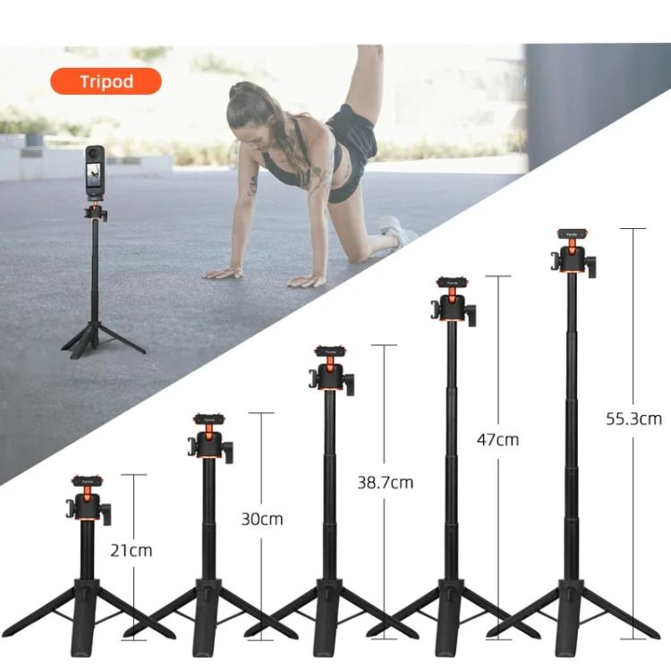 Flymile 20-54cm Magnetic Quick-Release Tripod for Insta360 Ace Pro 2/X5/X4/X3/X2/Ace Pro/Ace