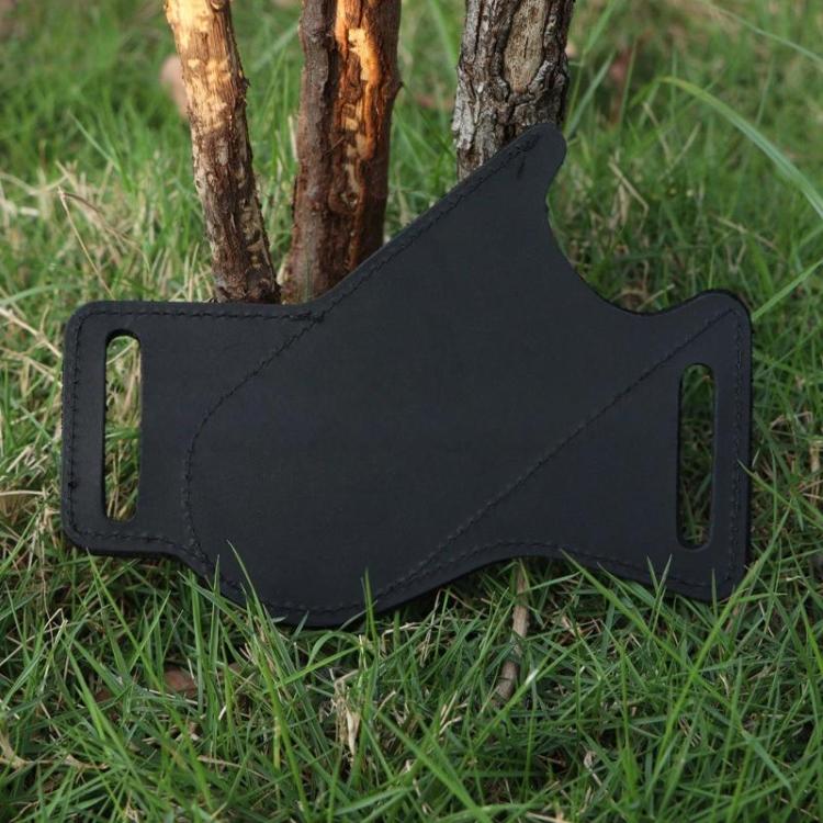 5 Inch Folding Knife Cowhide Storage Pouch Knife Sheath Waist Mounted Tool Pouch