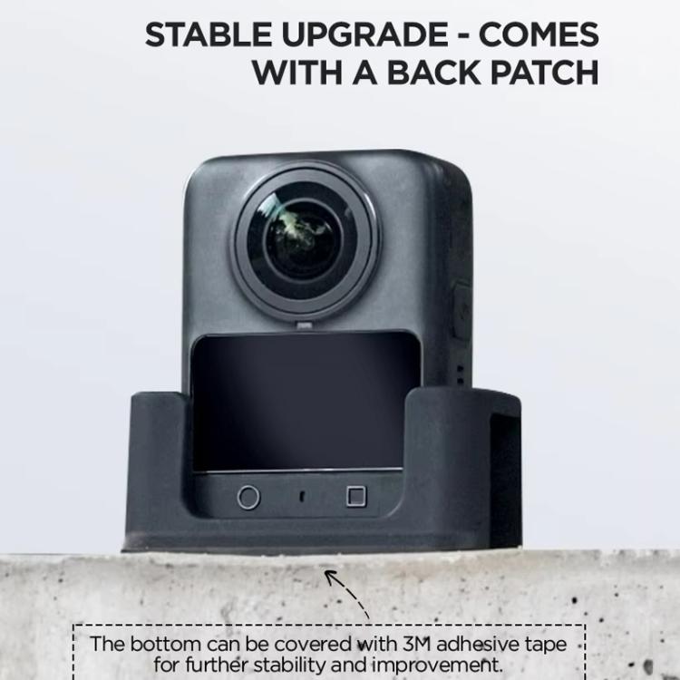 For DJI Osmo 360 Action Camera CYNOVA Silicone Mount Base Desktop & Car Holder, Desktop Base