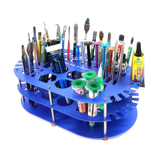 Multifunctional Repair Storage Box Desktop Screwdriver Display Rack Repair Tool Pen Hole Storage Rack