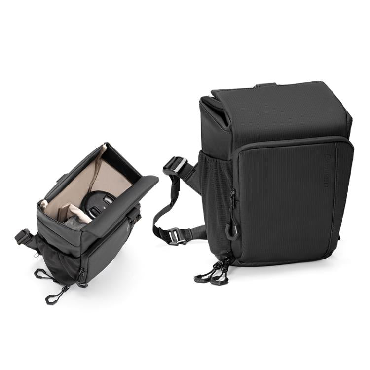 Cwatcun D198 Small Expandable Single Shoulder Camera Bag Waterproof Multi-Function Camera Bag, D198