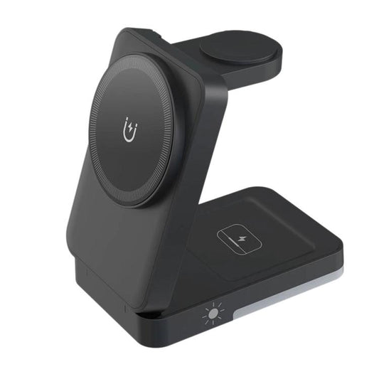 G12 Magnetisches 3-in-1 Vertikales Kabelloses Ladegerät für Apple iPhones / AirPods / Apple Watches