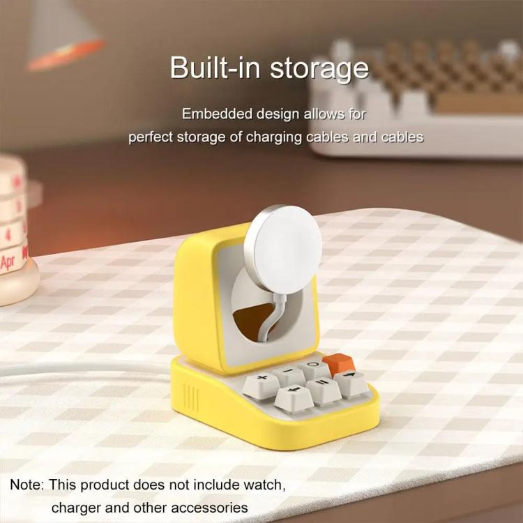 For Apple Watch Typewriter Style Stand Wireless Charging Silicone Base