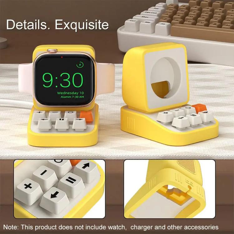 For Apple Watch Typewriter Style Stand Wireless Charging Silicone Base