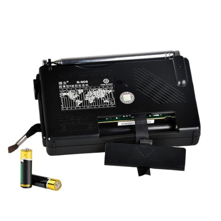 TECSUN R-909 AM FM SW 9-Band Pocket Mini Portable Radio