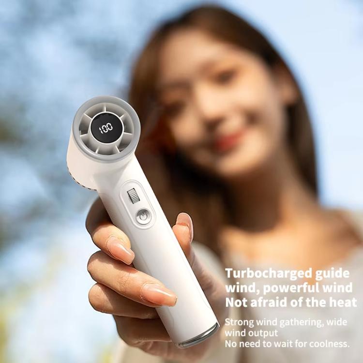 WT23 Handheld Digital Display Turbine Fan Outdoor Stepless Variable Speed Fan
