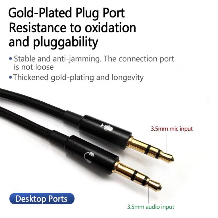 2m Tuning Edition Headphone Cable For Sennheiser GAME ONE / GAME ZERO / PC 373D / GSP350 / GSP500 / GSP600
