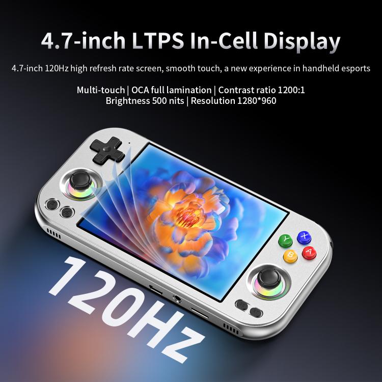 ANBERNIC RG 477M Android 14 Handheld Game Console With Aluminum Alloy Body, 4.7-Inch LTPS In-Cell Touch Screen, 3D Hall Joystick & Self-Developed AI Assistant