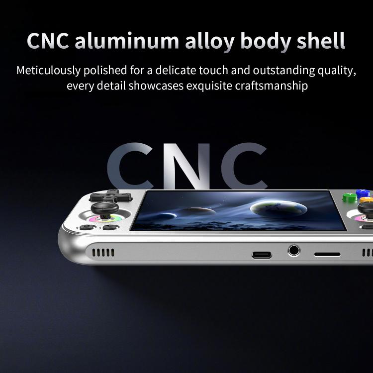 ANBERNIC RG 477M Android 14 Handheld Game Console With Aluminum Alloy Body, 4.7-Inch LTPS In-Cell Touch Screen, 3D Hall Joystick & Self-Developed AI Assistant