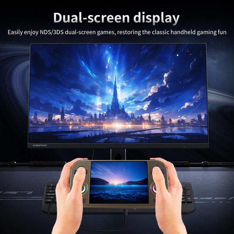 ANBERNIC RG 477M Android 14 Handheld Game Console With Aluminum Alloy Body, 4.7-Inch LTPS In-Cell Touch Screen, 3D Hall Joystick & Self-Developed AI Assistant