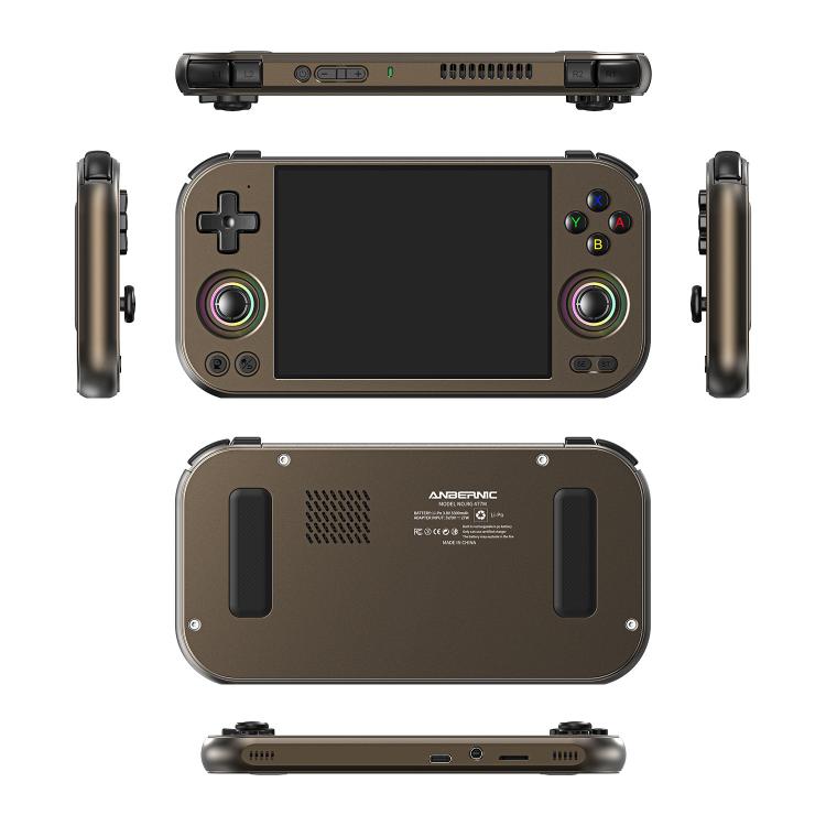 ANBERNIC RG 477M Android 14 Handheld Game Console With Aluminum Alloy Body, 4.7-Inch LTPS In-Cell Touch Screen, 3D Hall Joystick & Self-Developed AI Assistant