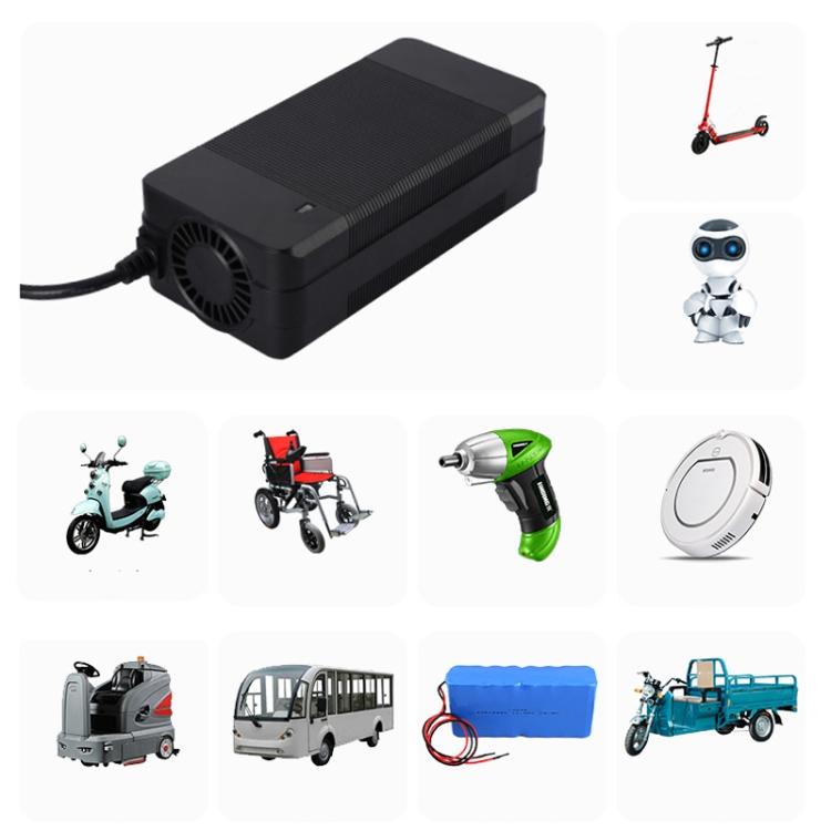 42V 4A DC Interface Electric Scooter Charger Fan Type 36V Lithium Battery Charger, US Plug, EU Plug, UK Plug, AU Plug