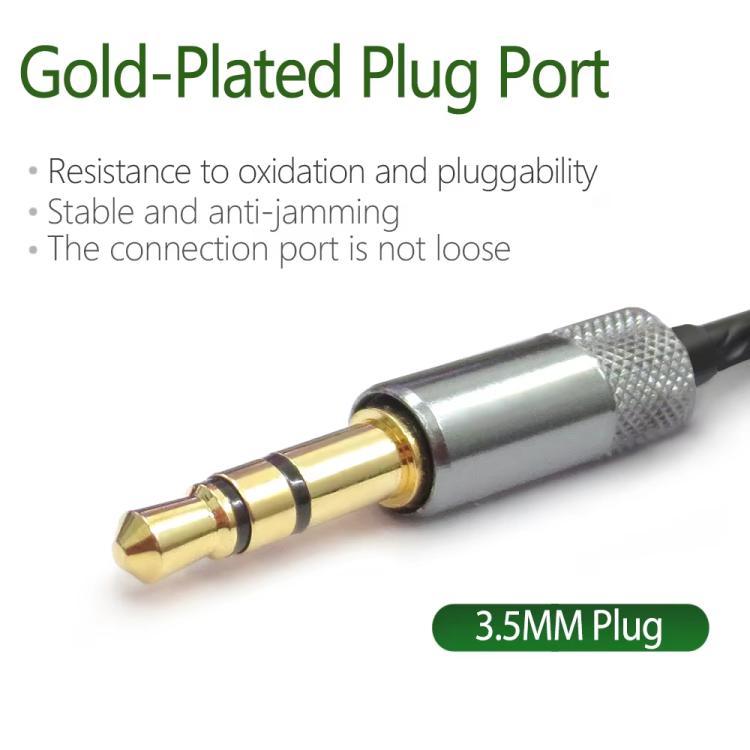 3.5mm To Dual 2.5mm Headphone Cable Audio Replacement Cable, For Sol Republic Master Tracks HD V8 V10 V12 X3