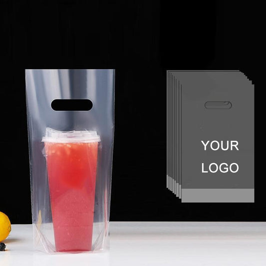 Milk Tea Coffee Disposable Takeout Bags, 100 bags in one package, 90mm Single Cup 700ml, 98mm Single Cup 700ml, 90mm Double Cup 700ml, 98mm Double Cup 700ml, 120mm Overlord Cup 1000ml