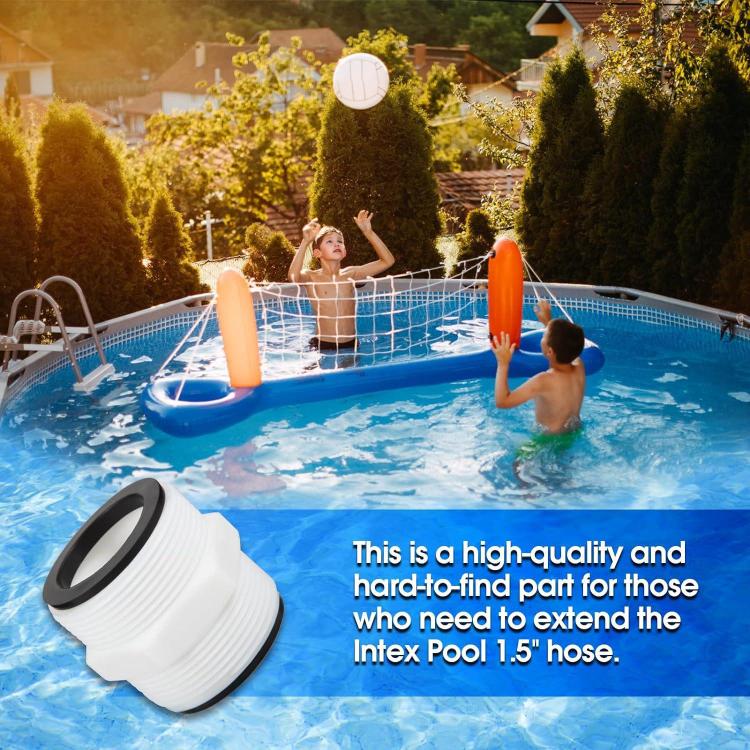 Connecteur bidirectionnel pour tuyau de piscine 1,5 pouce pour Intex, Coleman, Hayward