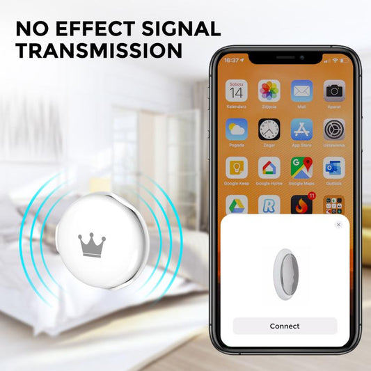 For AirTag AhaStyle PT159 ABS Hard Shell Snap-on Fixed Loss Prevention Tracker Protective Case