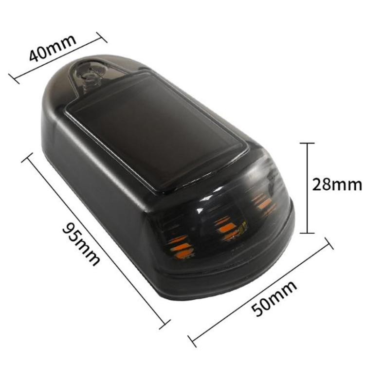 Solar-Powered Roof Warning Light LED Roof Strobe Light For Trucks Pickups