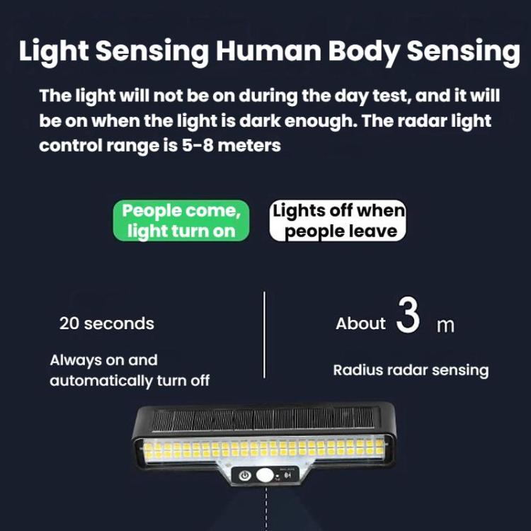 Solar-Powered Outdoor Motion-Sensor Lighting Lamp
