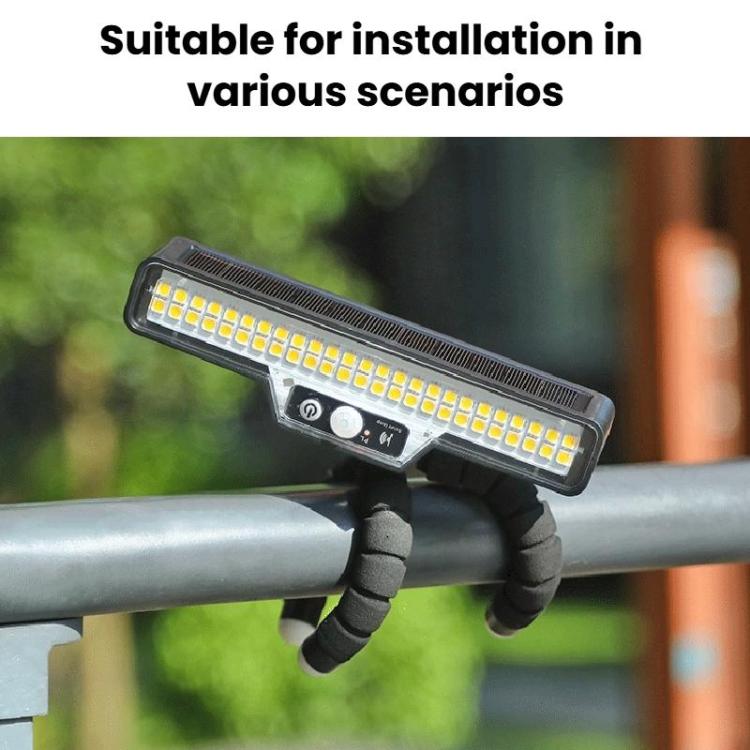 Solar-Powered Outdoor Motion-Sensor Lighting Lamp