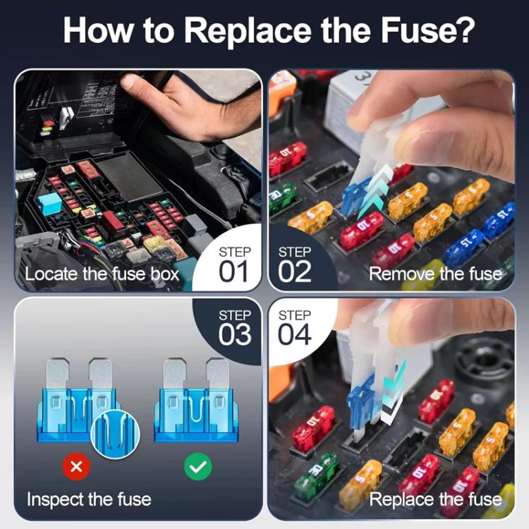 Car Small Medium Size Blade Fuse Assortment Kit