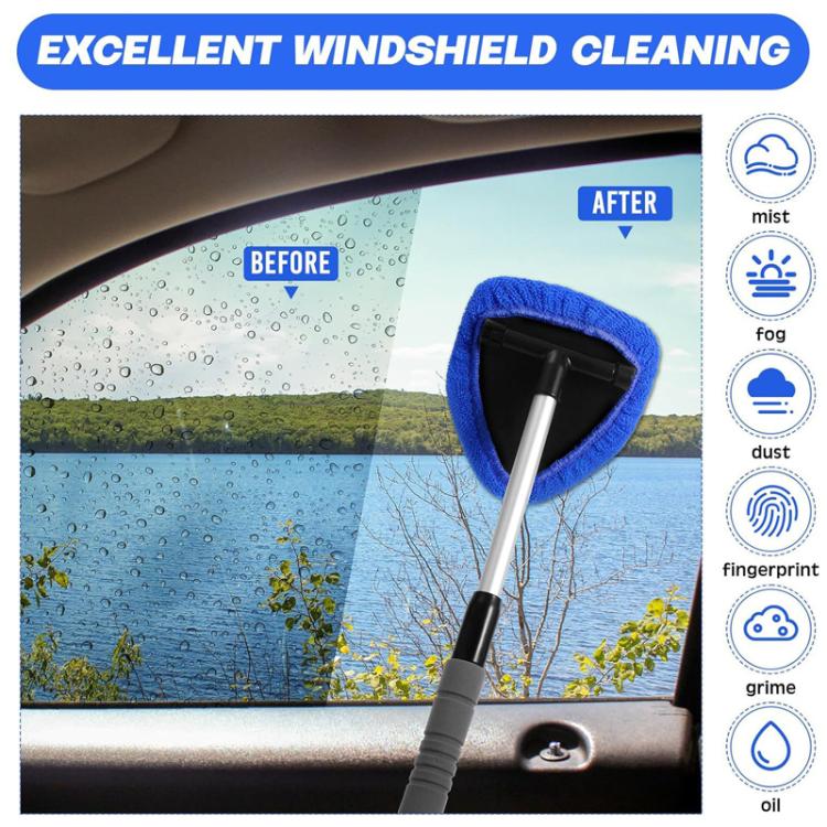 6pcs Car Windshield Cleaning Brush Set Telescopic Window Brush Car Washing Supplies