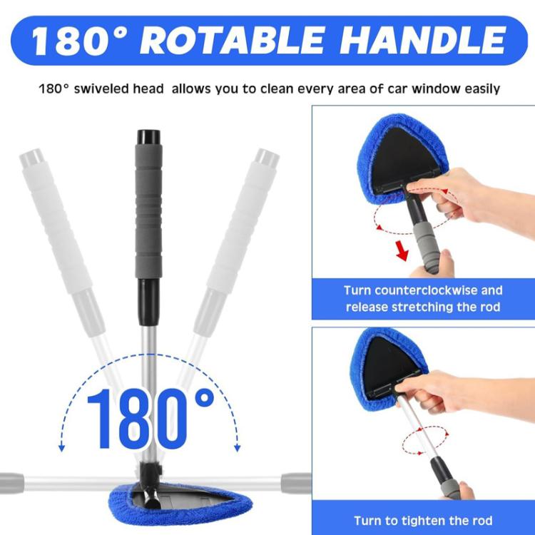 6pcs Car Windshield Cleaning Brush Set Telescopic Window Brush Car Washing Supplies