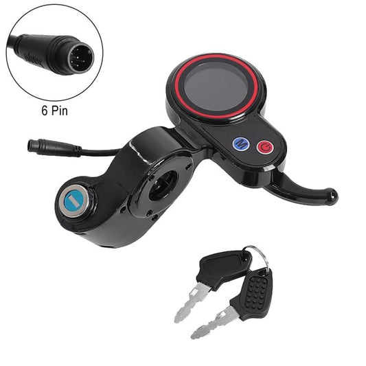 Electric Scooter LCD Display With Lock 6 Pin Dashboard, For Hitway H5