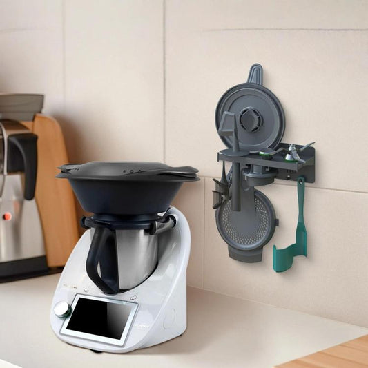 Support mural pour Thermomix TM31/TM5/TM6, organiseur d'accessoires, étagère de rangement peu encombrante avec crochets