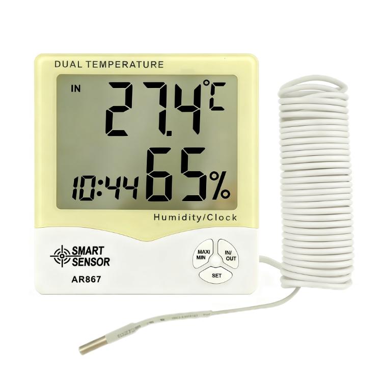 SMART SENSOR High-Precision Electronic Thermo-Hygrometer With Probe
