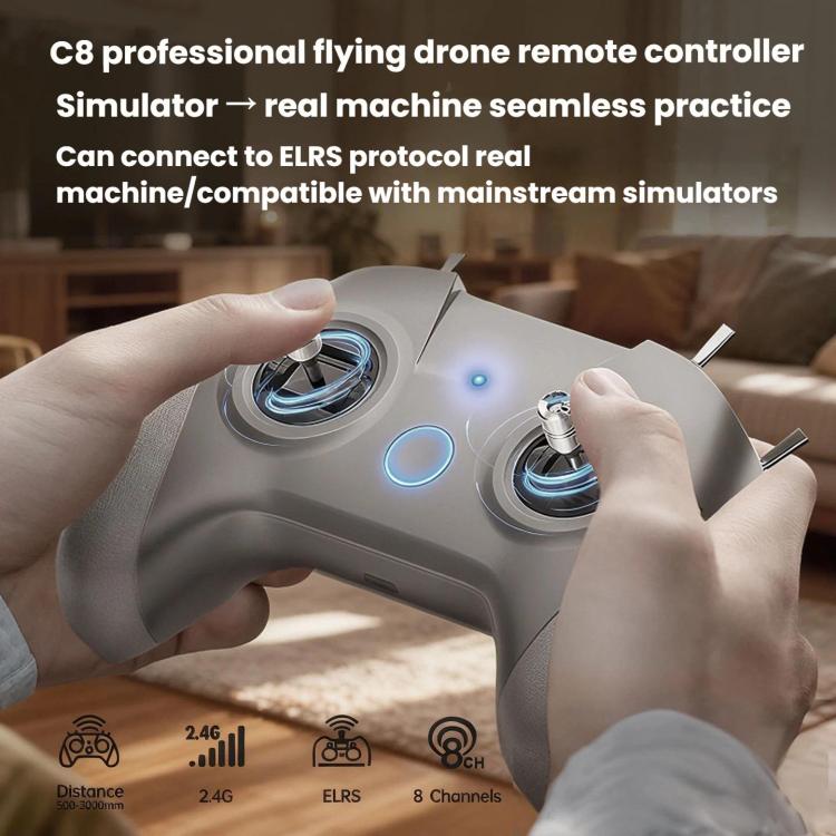 STARTRC C8 ELRS Remote Control Drone Training Aeromodelling Remote Control Traversing Aircraft Simulator Handle