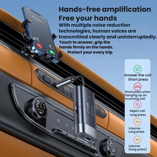 G76 Bluetooth 5.4 Receiver Transmitter Car AUX Adapter