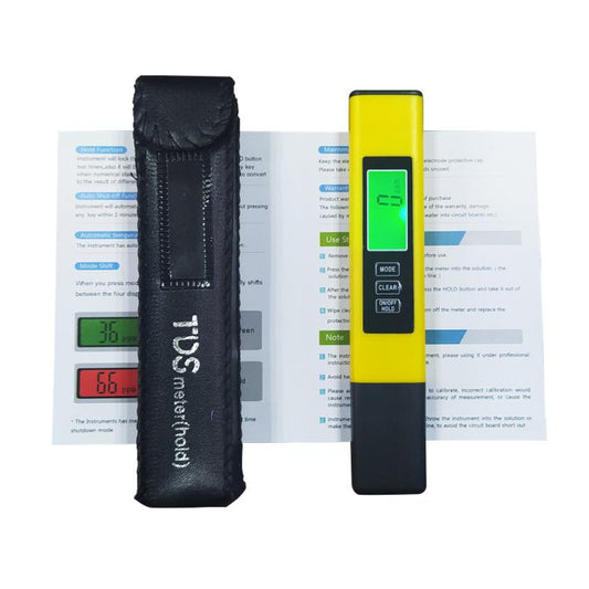 Dual-Color Smart Backlight Water Quality Tester Pen 3-in-1 TDS Meter Conductivity & Temperature Detector