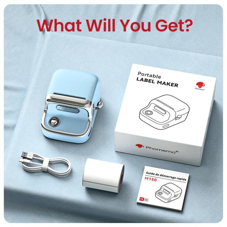 Phomemo M150 Bluetooth Thermal Printer Rechargeable Inkless Barcode Label Maker