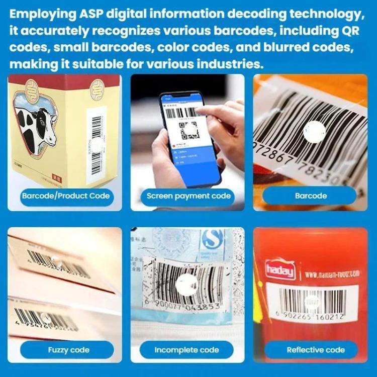 2D Ring Bluetooth Scanner Mini Wireless Barcode Scanner For Warehouse Logistics