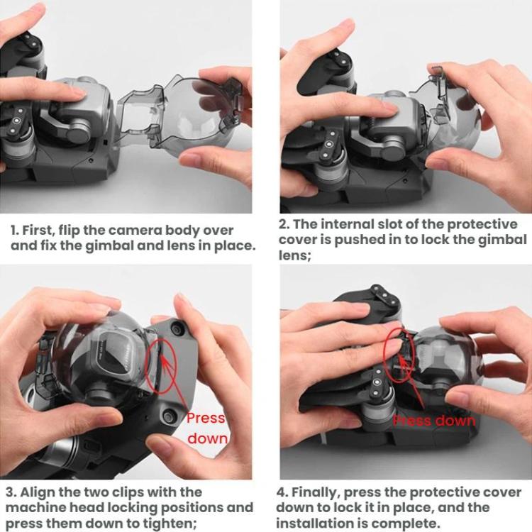 For DJI Mavic 2 Gimbal Gimbal Clip Lens Hood