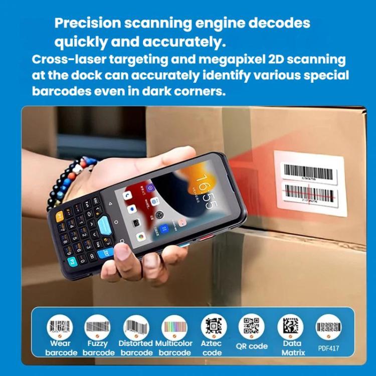 4 inch Android 13 Handheld Terminal Barcode Scanner Data Collector For Warehouse Logistics
