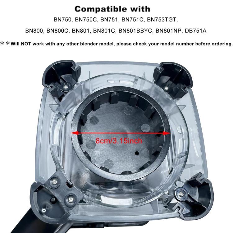 For Ninja BN750/BN750C Series 72oz Pitcher Blade Driver and Stud Kit, BN750/BN750C