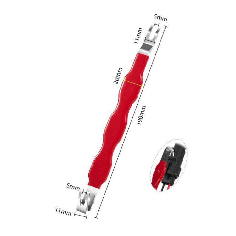 Connecteur de clip de faisceau de câbles de voiture Outil de levier de coupe-circuit double-embout