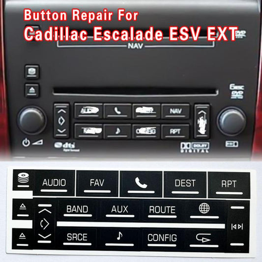 For Cadillac Escalade EXT / ESV 2007-2014 5sets Multimedia Speaker Button Repair Stickers