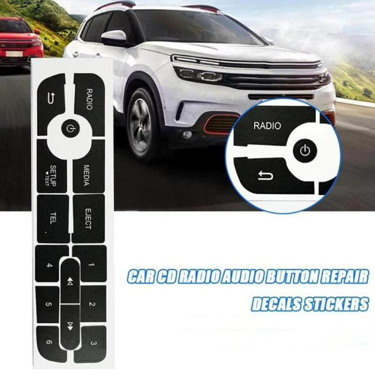 For Renault Megane / Master / Scenic 5sets Radio Button Repair Stickers