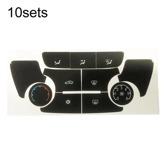 For Buick Encore / Verano 10sets Air Conditioner Control Panel Button Repair Stickers, Automatic, Manual